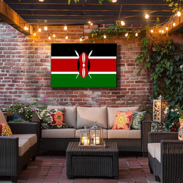 Kenya Flag Symbolic Art Cultural or Heritage Poster PosterGoat