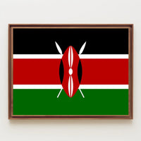 Kenya Flag Symbolic Art Cultural or Heritage Poster PosterGoat