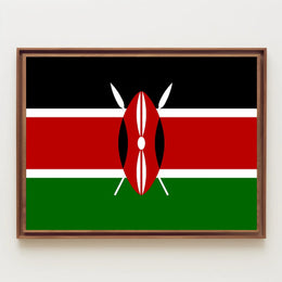 Kenya Flag Symbolic Art Cultural or Heritage Poster PosterGoat