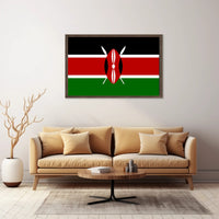 Kenya Flag Symbolic Art Cultural or Heritage Poster PosterGoat
