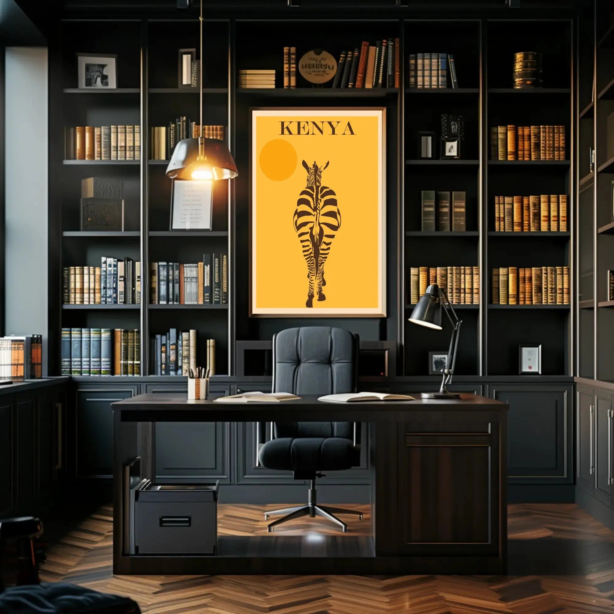 Kenya Zebra Safari Animal Adventure Travel Poster PosterGoat