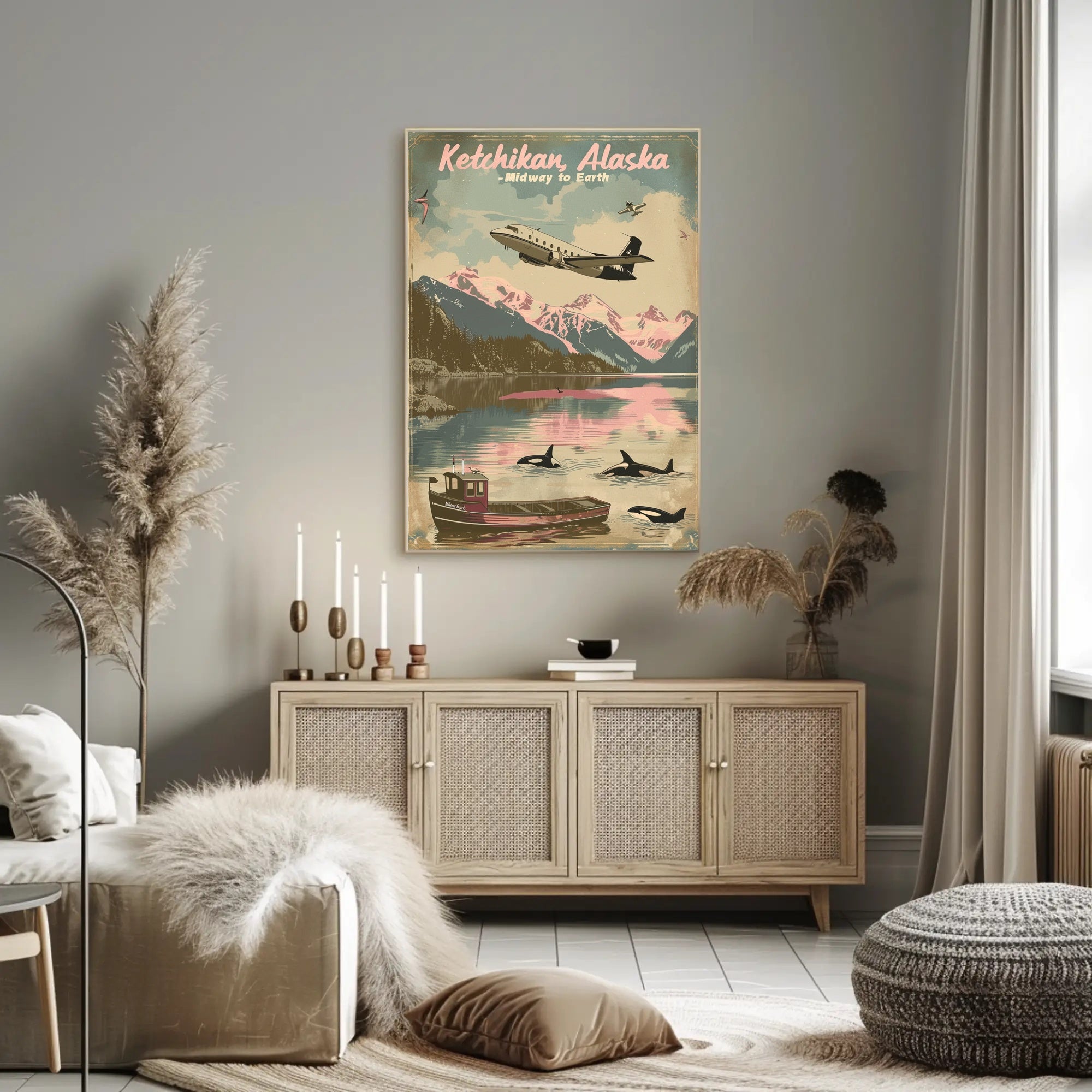 Ketchikan Alaska Adventure Travel Poster PosterGoat