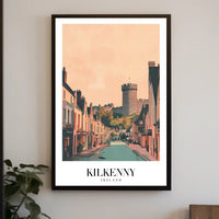Kilkenny Castle Charming Street Scene Travel Poster PosterGoat