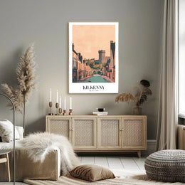 Kilkenny Castle Charming Street Scene Travel Poster PosterGoat