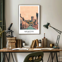 Kilkenny Castle Charming Street Scene Travel Poster PosterGoat