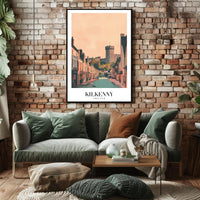 Kilkenny Castle Charming Street Scene Travel Poster PosterGoat