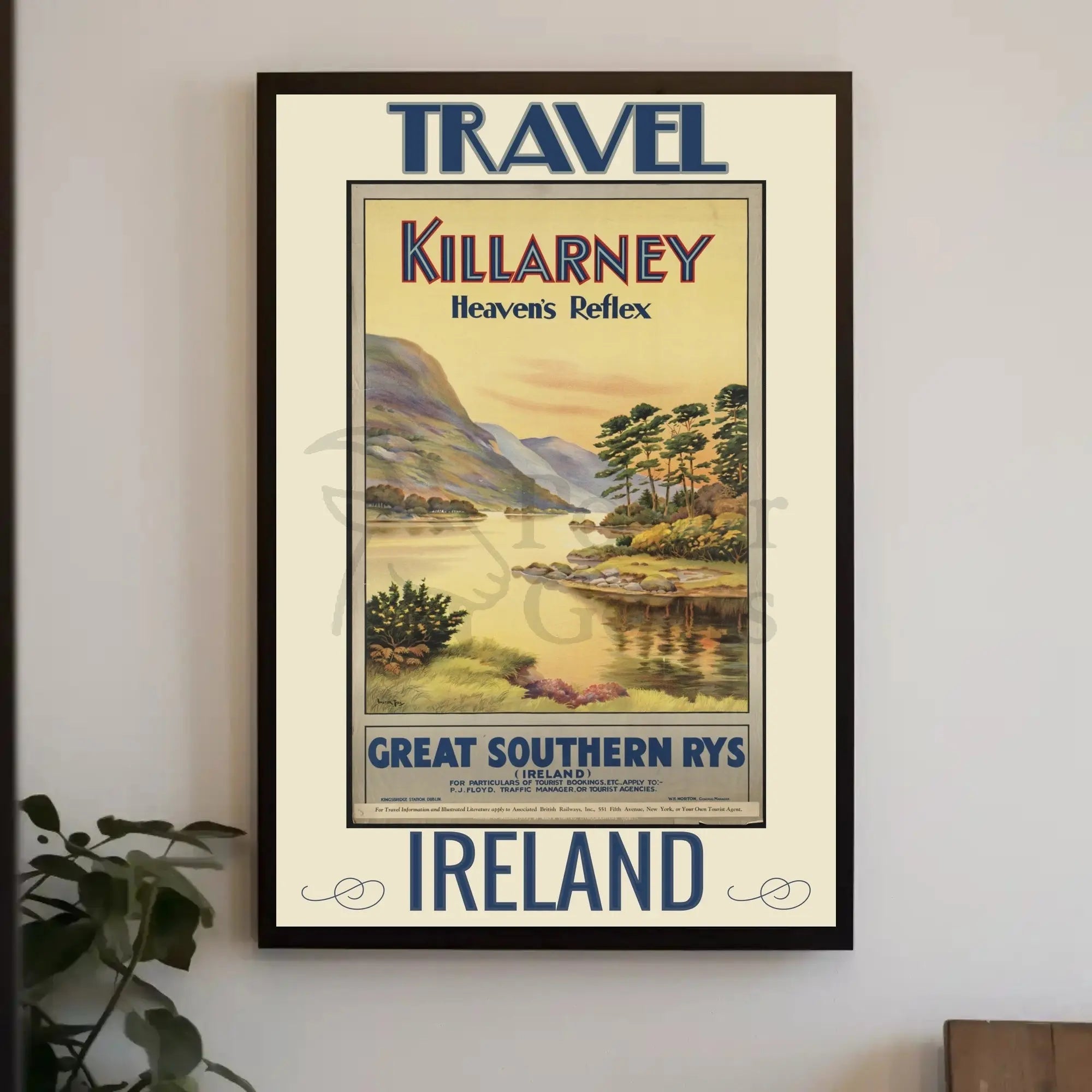 Killarney Vintage Travel Art Poster for Scenic Adventurers PosterGoat