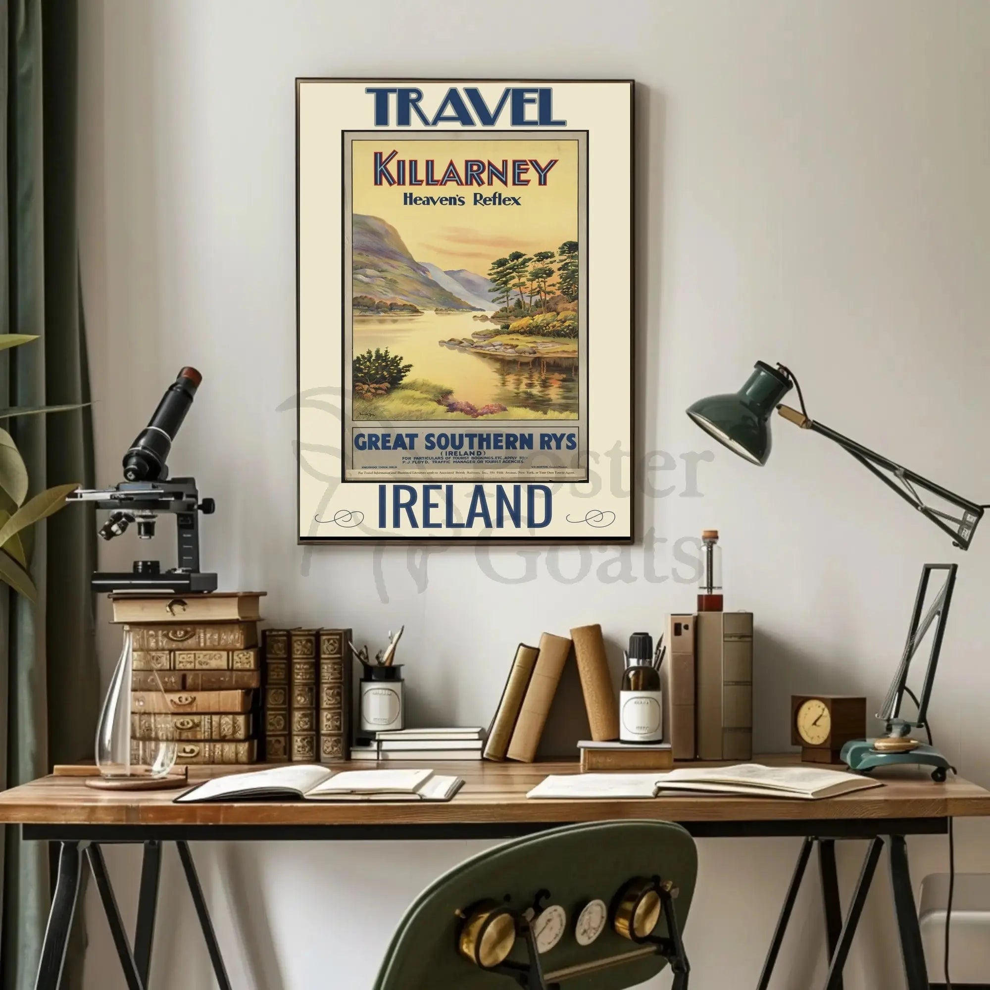 Killarney Vintage Travel Art Poster for Scenic Adventurers PosterGoat