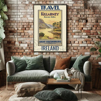 Killarney Vintage Travel Art Poster for Scenic Adventurers PosterGoat