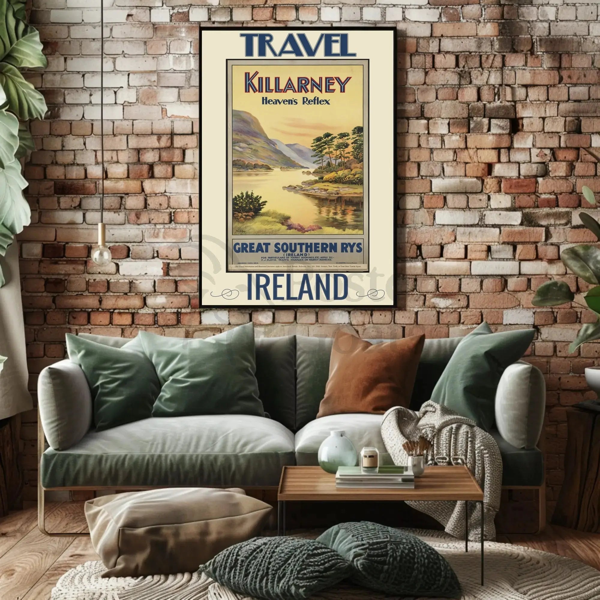 Killarney Vintage Travel Art Poster for Scenic Adventurers PosterGoat