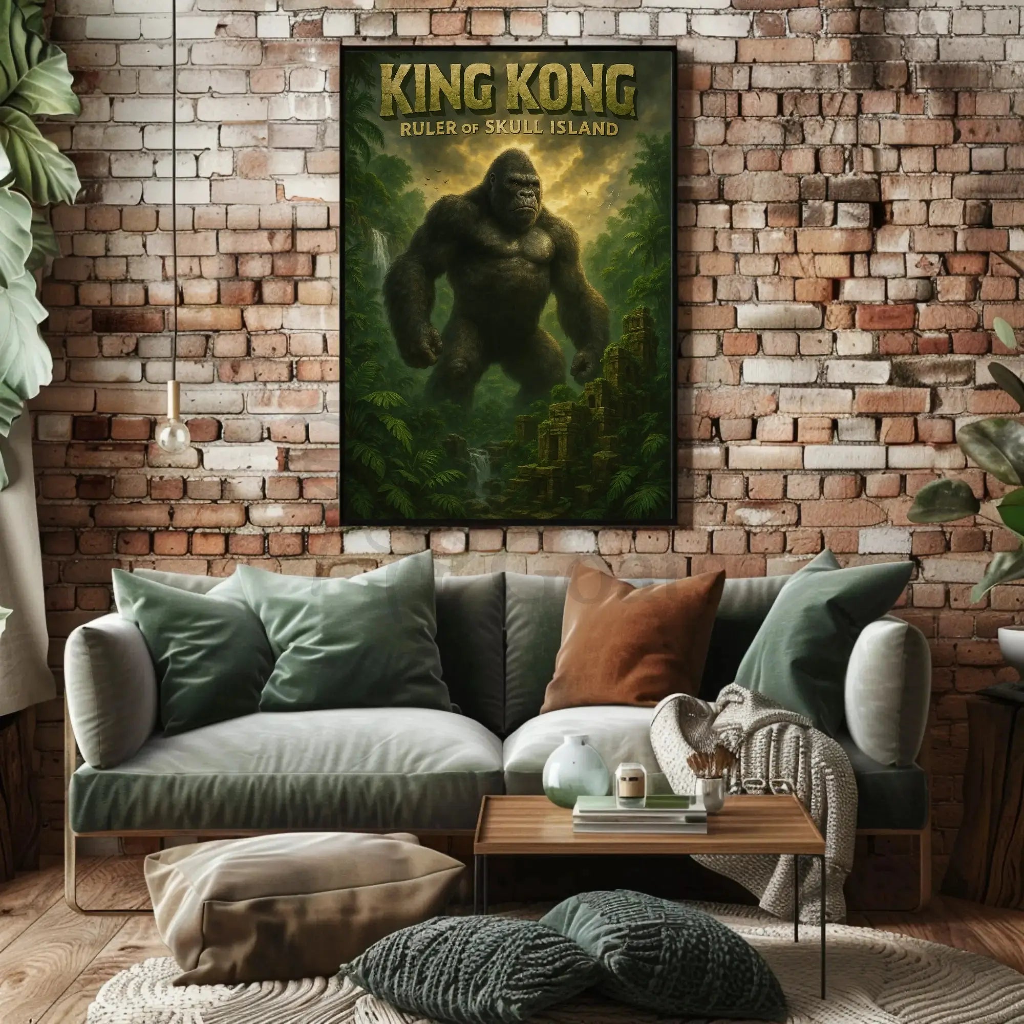 King Kong Adventure on Skull Island Pop Culture Poster PosterGoat