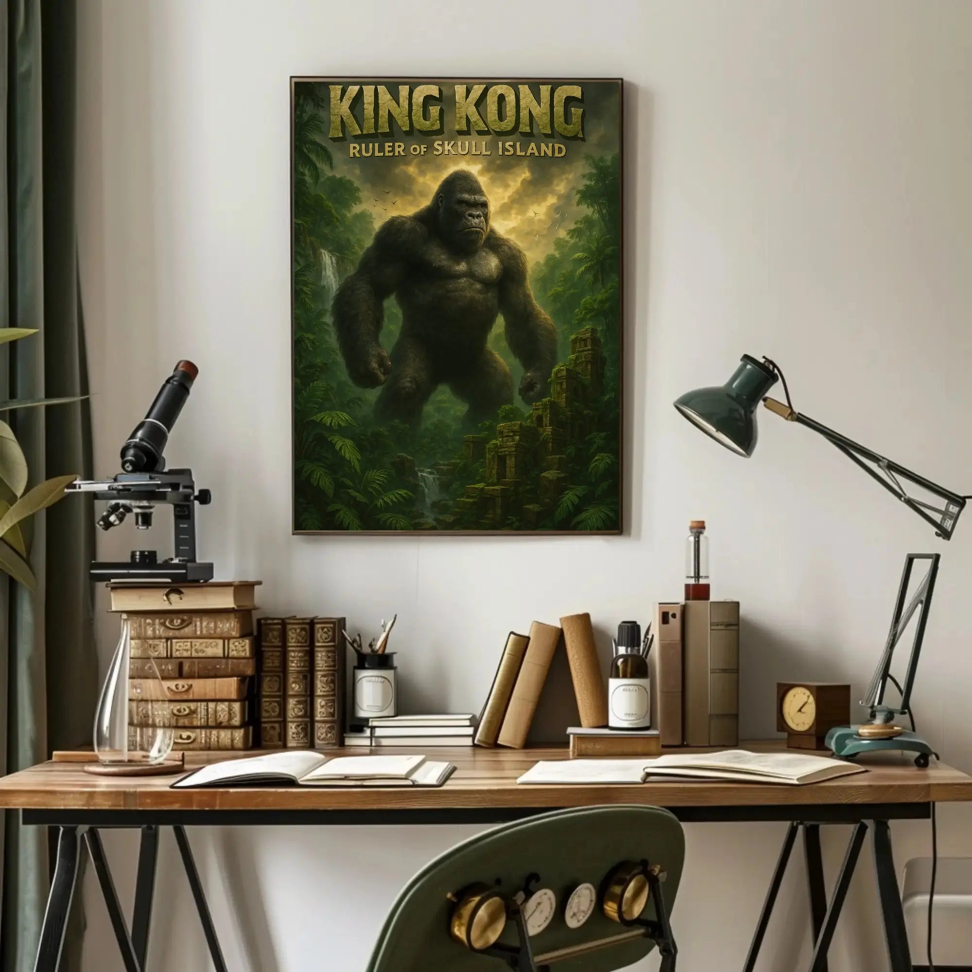 King Kong Adventure on Skull Island Pop Culture Poster PosterGoat