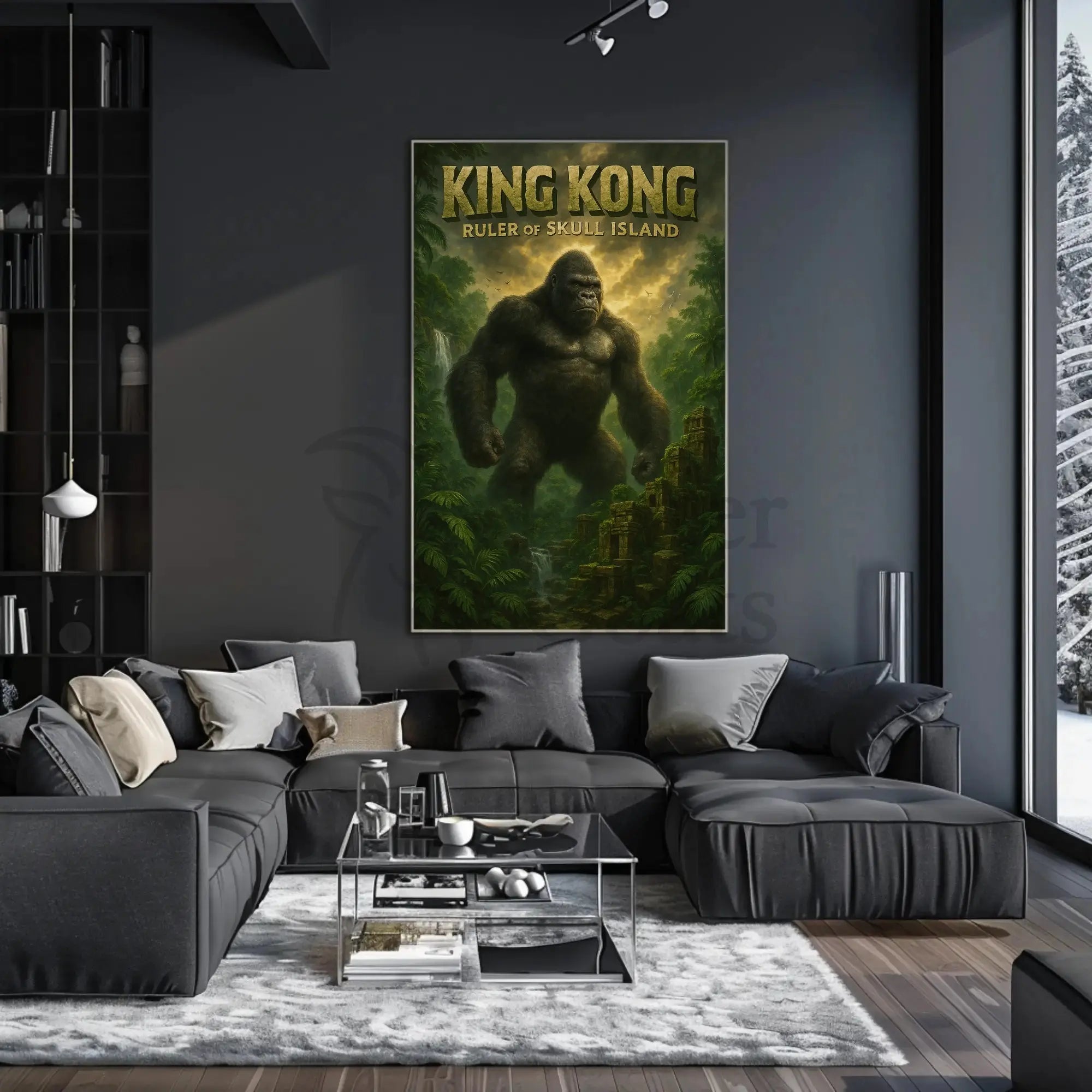 King Kong Adventure on Skull Island Pop Culture Poster PosterGoat