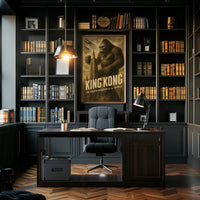 King Kong New York Vintage Pop Culture Poster PosterGoat