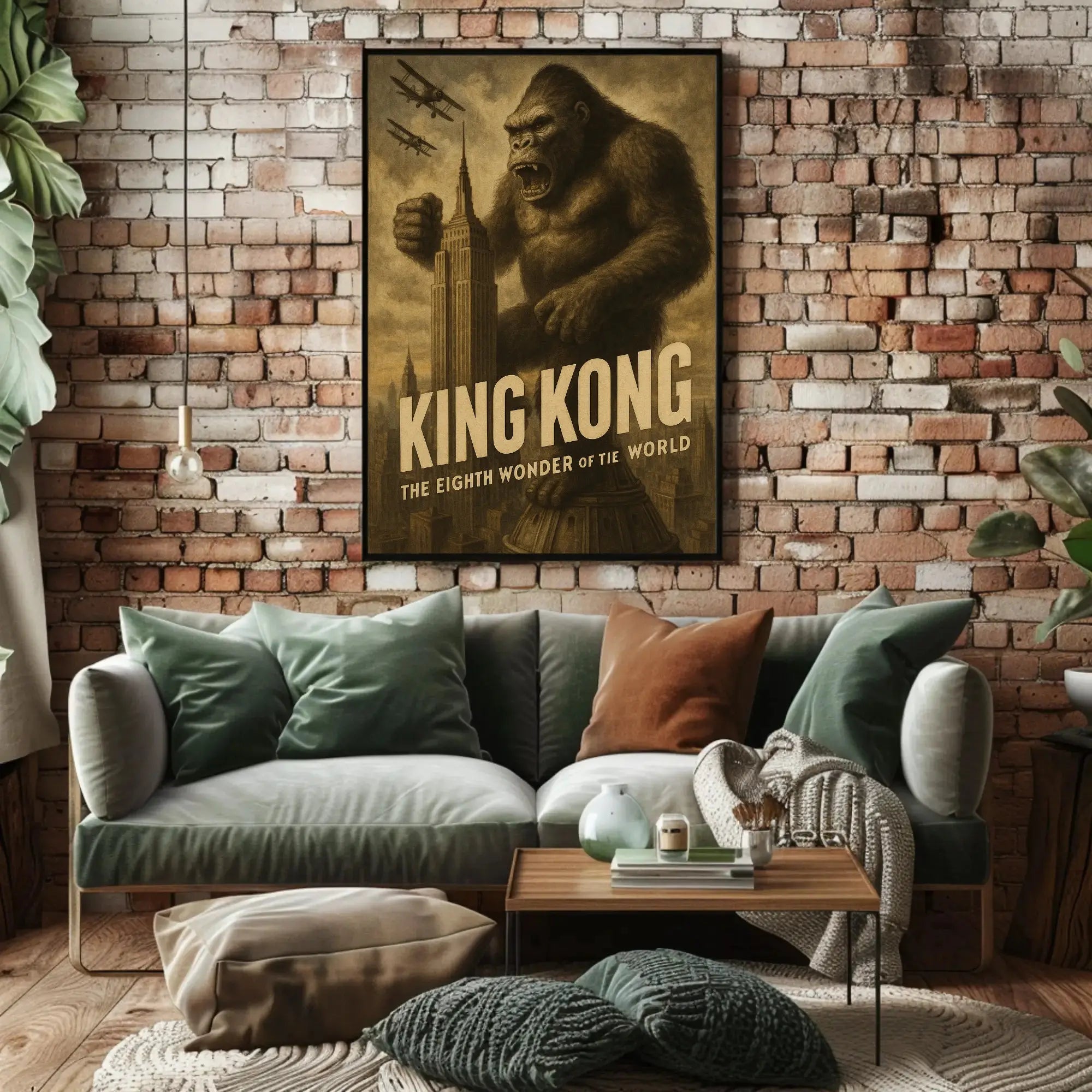 King Kong New York Vintage Pop Culture Poster PosterGoat