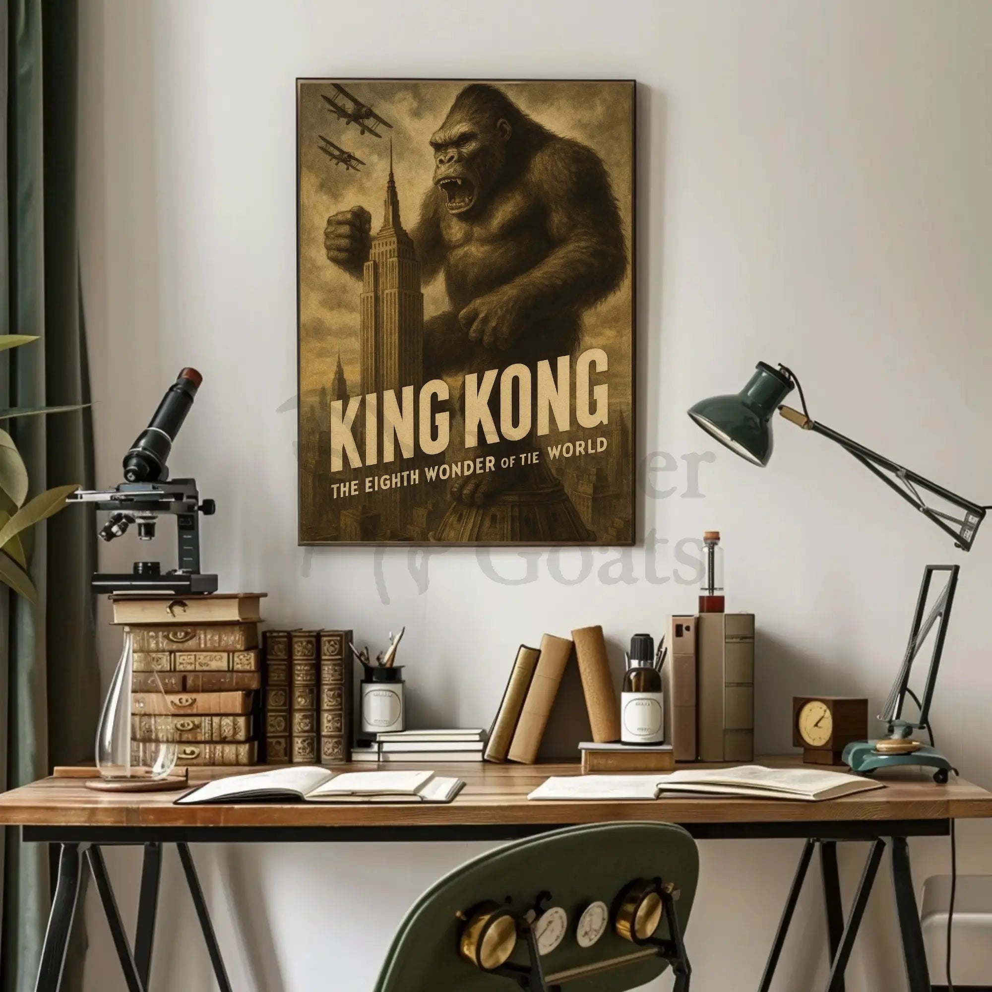 King Kong New York Vintage Pop Culture Poster PosterGoat