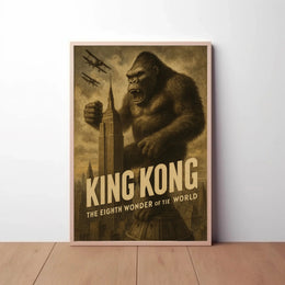 King Kong New York Vintage Pop Culture Poster PosterGoat