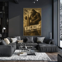 King Kong New York Vintage Pop Culture Poster PosterGoat
