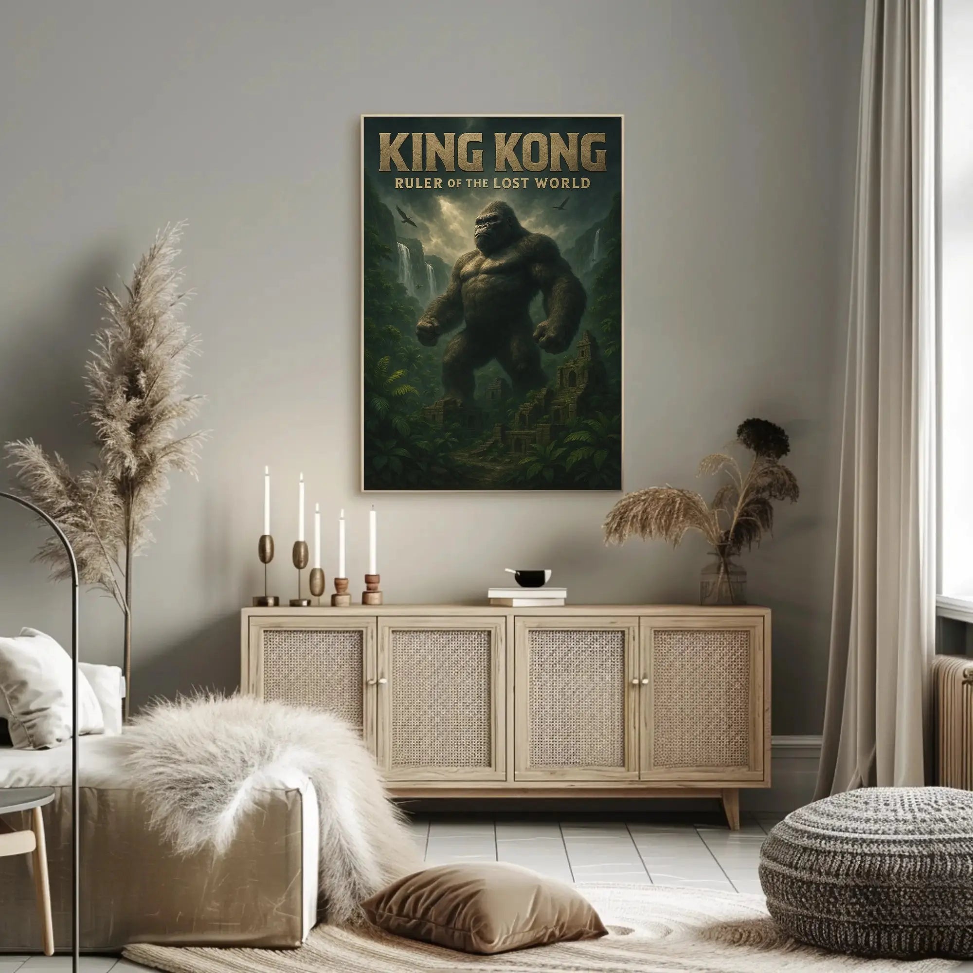 King Kong Ruler of the Lost World Animal Poster PosterGoat