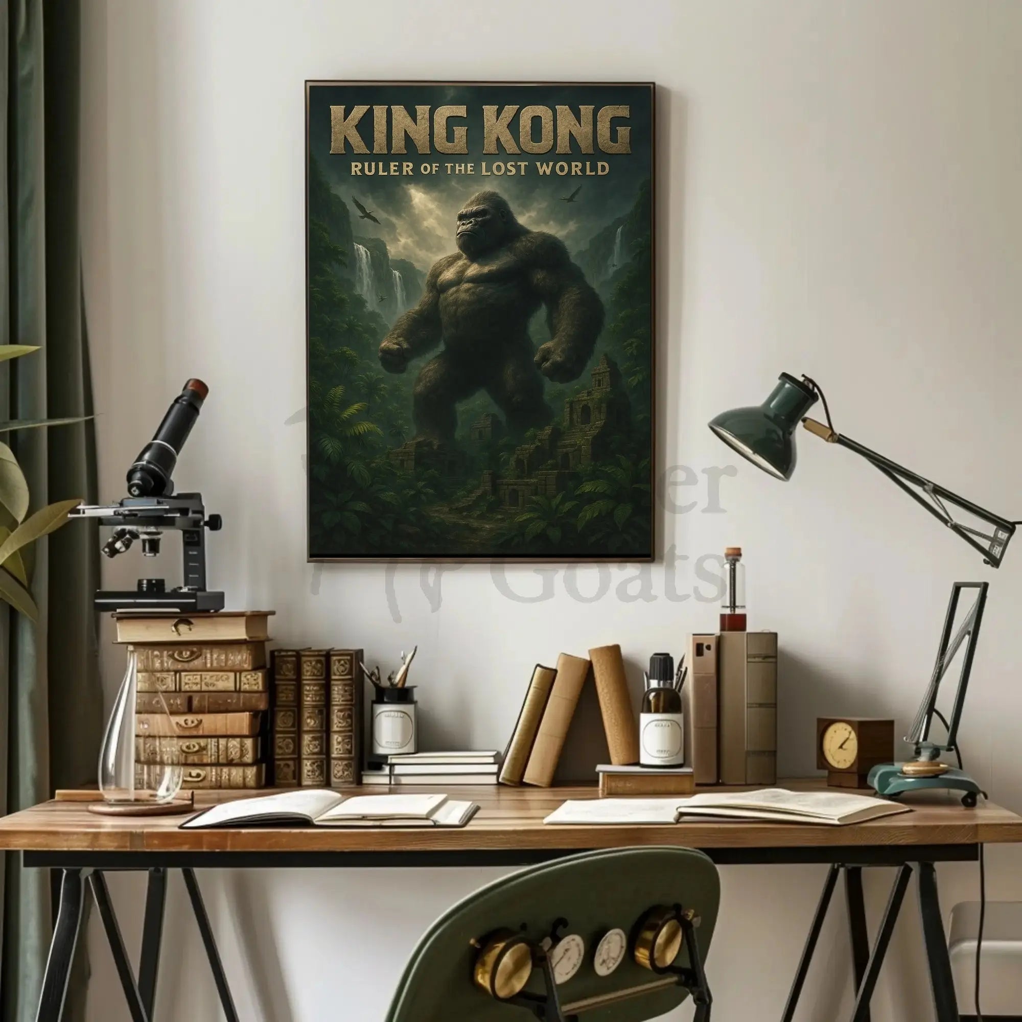 King Kong Ruler of the Lost World Animal Poster PosterGoat