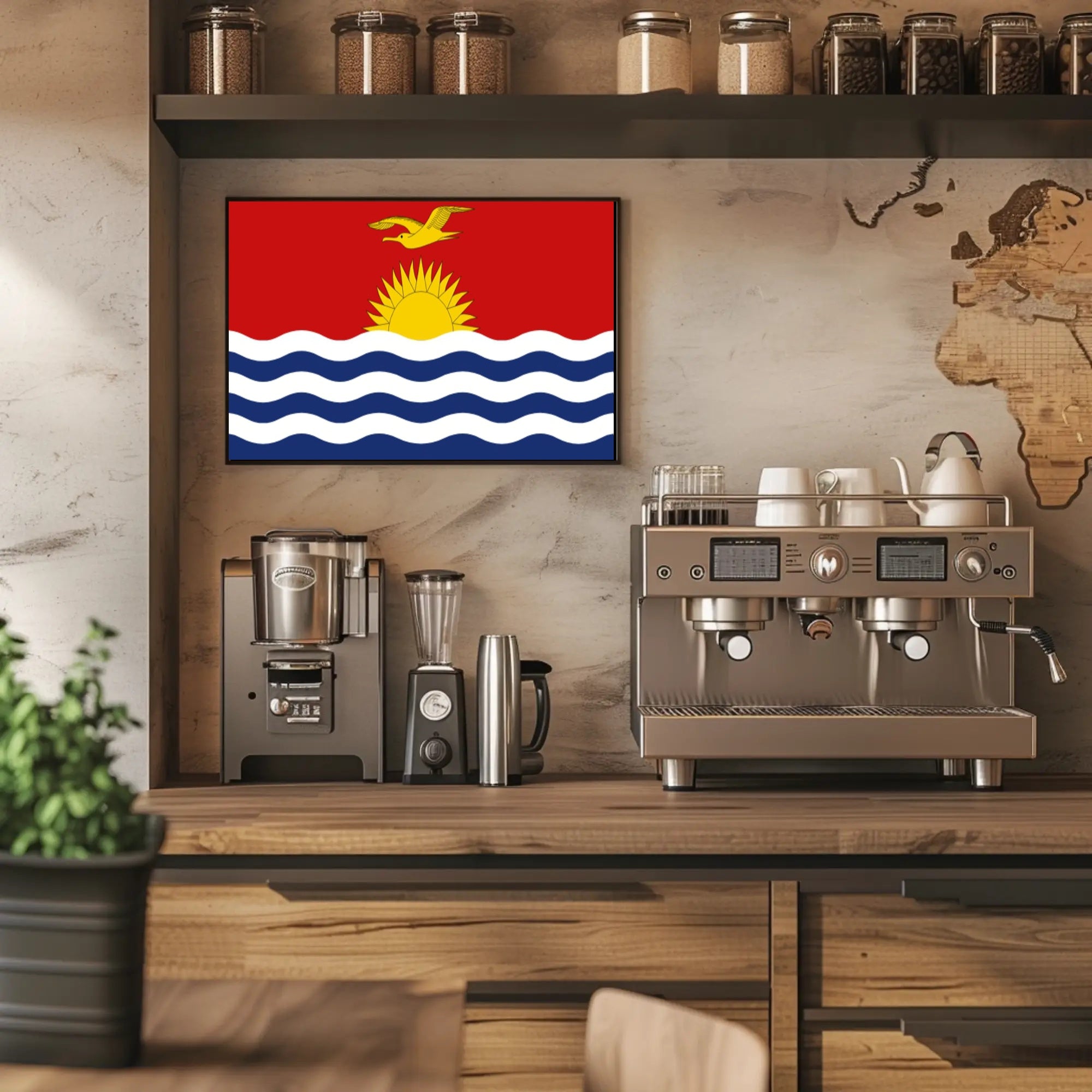 Kiribati National Flag Symbolism Art Print Country Flag Poster PosterGoat