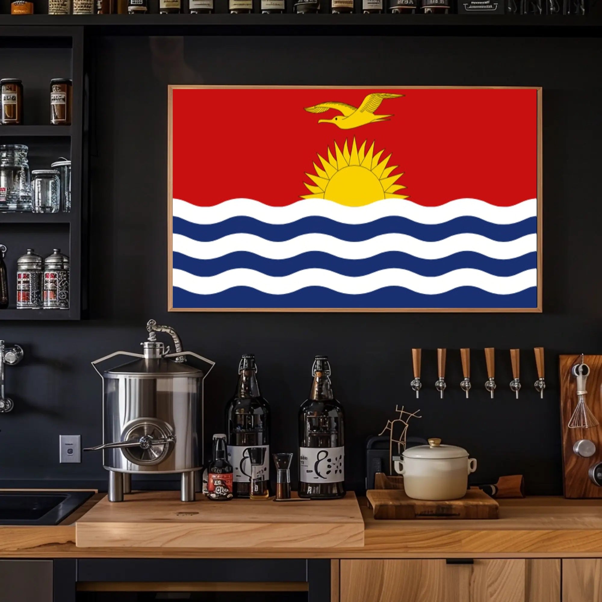 Kiribati National Flag Symbolism Art Print Country Flag Poster PosterGoat
