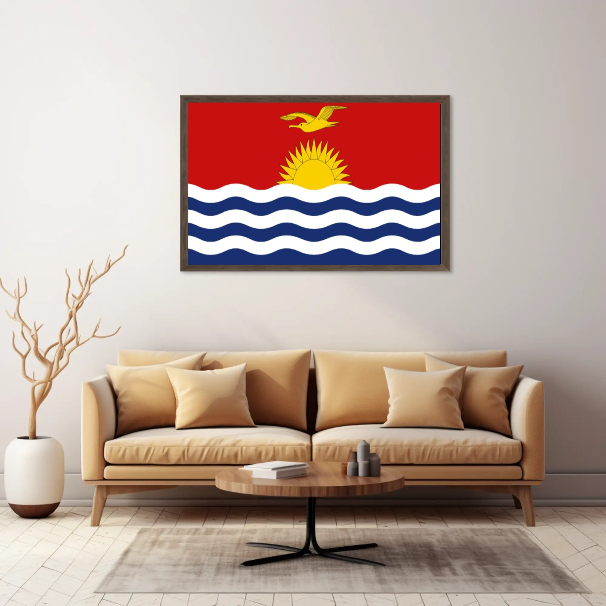 Kiribati National Flag Symbolism Art Print Country Flag Poster PosterGoat