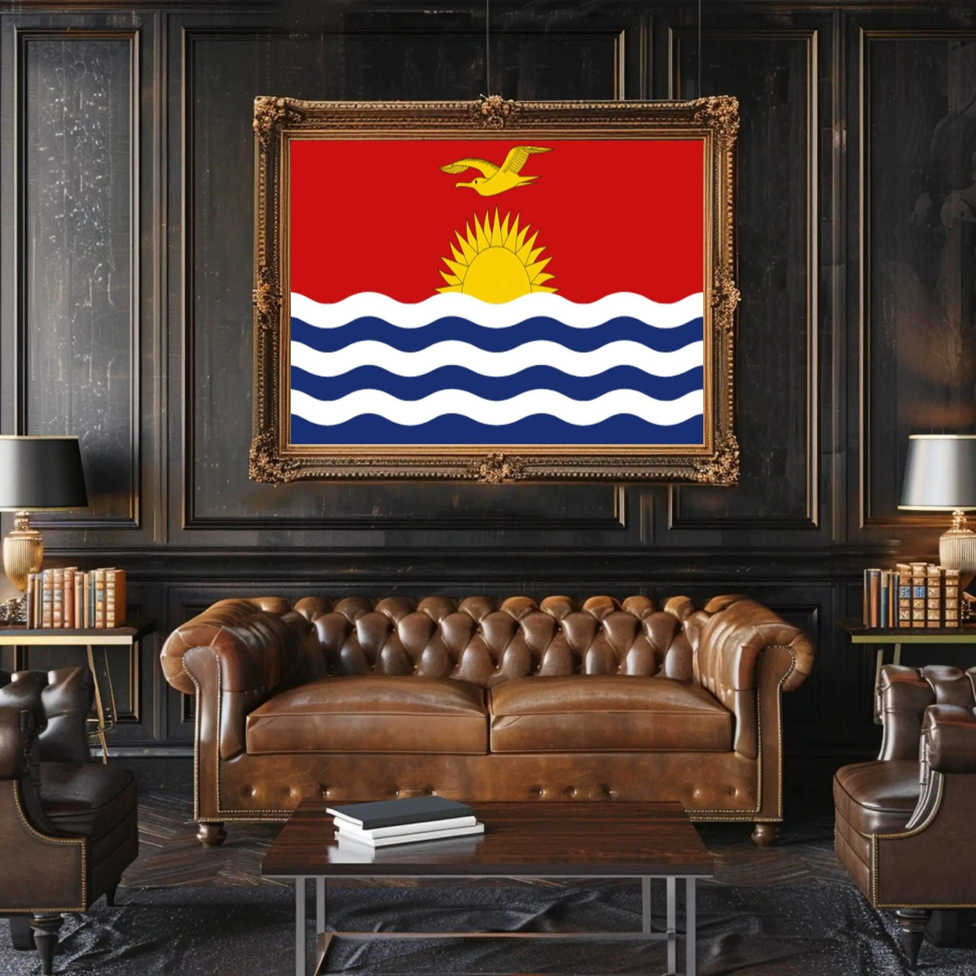 Kiribati National Flag Symbolism Art Print Country Flag Poster PosterGoat