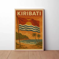 Kiribati Tropical Paradise Vintage Travel Poster PosterGoat