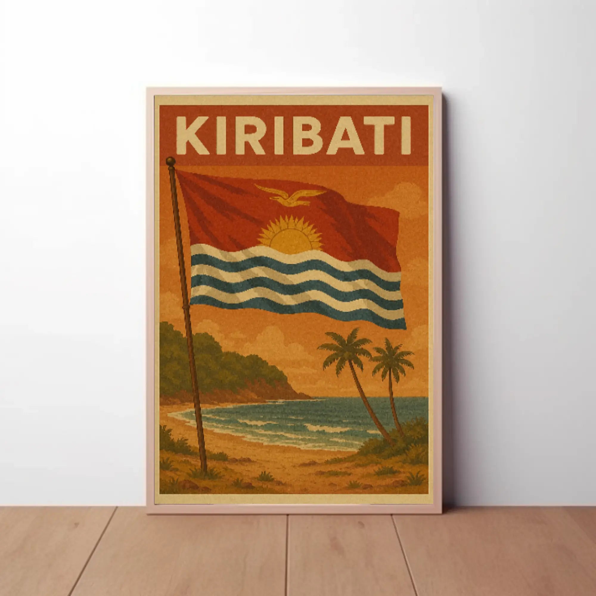 Kiribati Tropical Paradise Vintage Travel Poster PosterGoat