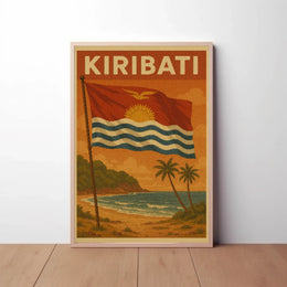 Kiribati Tropical Paradise Vintage Travel Poster PosterGoat