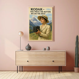 Kodak Vintage Camera Advertisement Early 20th Century Poster PosterGoat