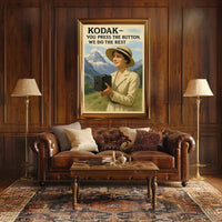 Kodak Vintage Camera Advertisement Early 20th Century Poster PosterGoat