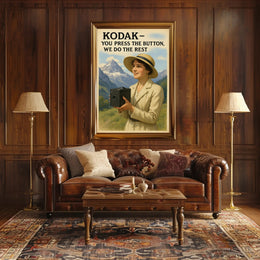 Kodak Vintage Camera Advertisement Early 20th Century Poster PosterGoat
