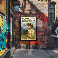 Kodak Vintage Camera Advertisement Early 20th Century Poster PosterGoat