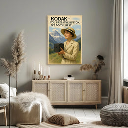 Kodak Vintage Camera Advertisement Early 20th Century Poster PosterGoat