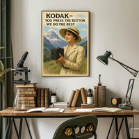 Kodak Vintage Camera Advertisement Early 20th Century Poster PosterGoat