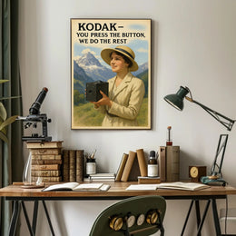 Kodak Vintage Camera Advertisement Early 20th Century Poster PosterGoat