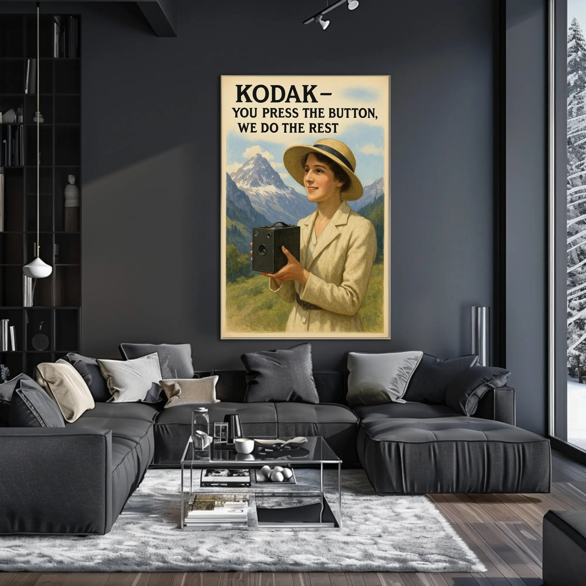 Kodak Vintage Camera Advertisement Early 20th Century Poster PosterGoat