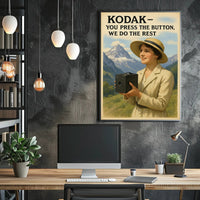 Kodak Vintage Camera Advertisement Early 20th Century Poster PosterGoat
