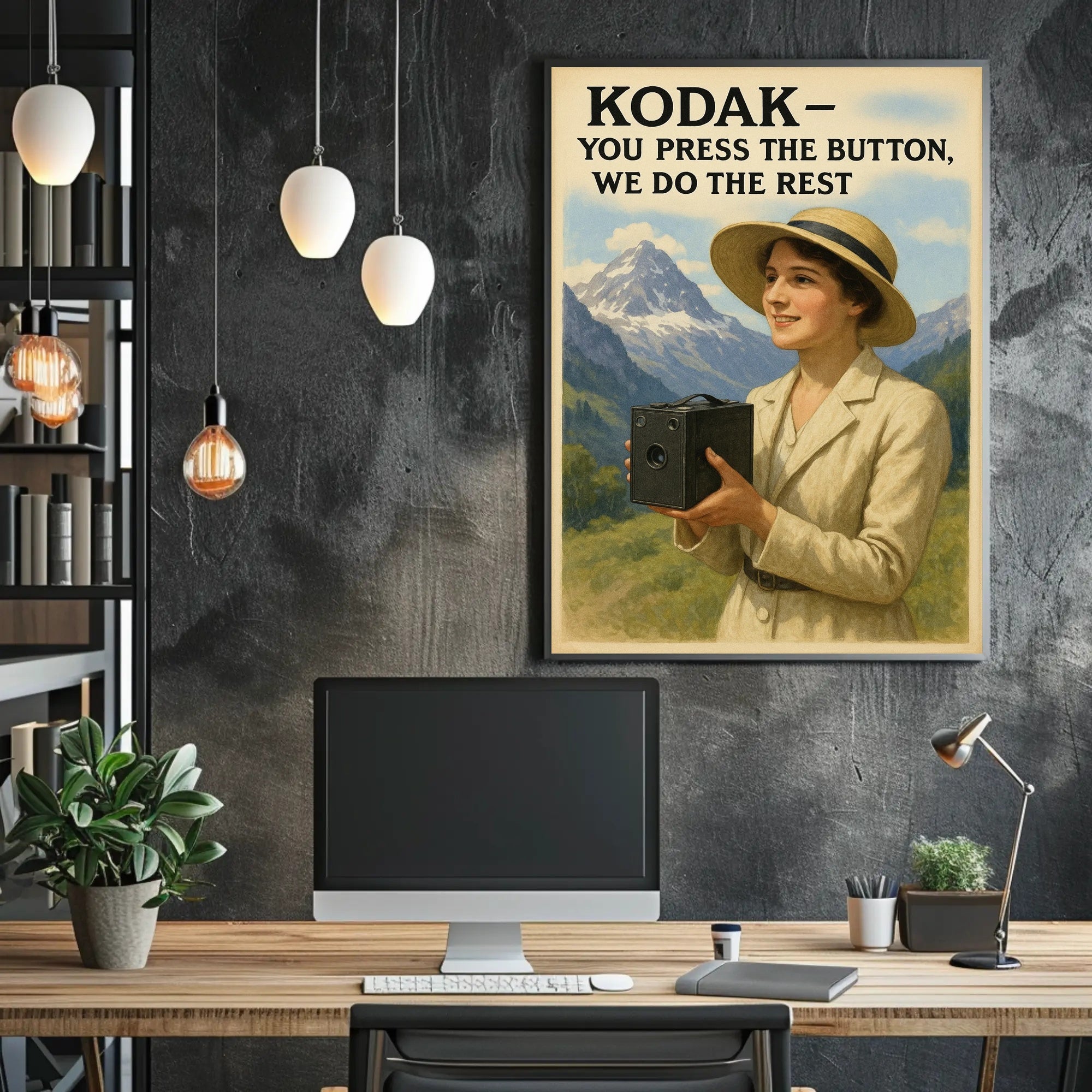 Kodak Vintage Camera Advertisement Early 20th Century Poster PosterGoat