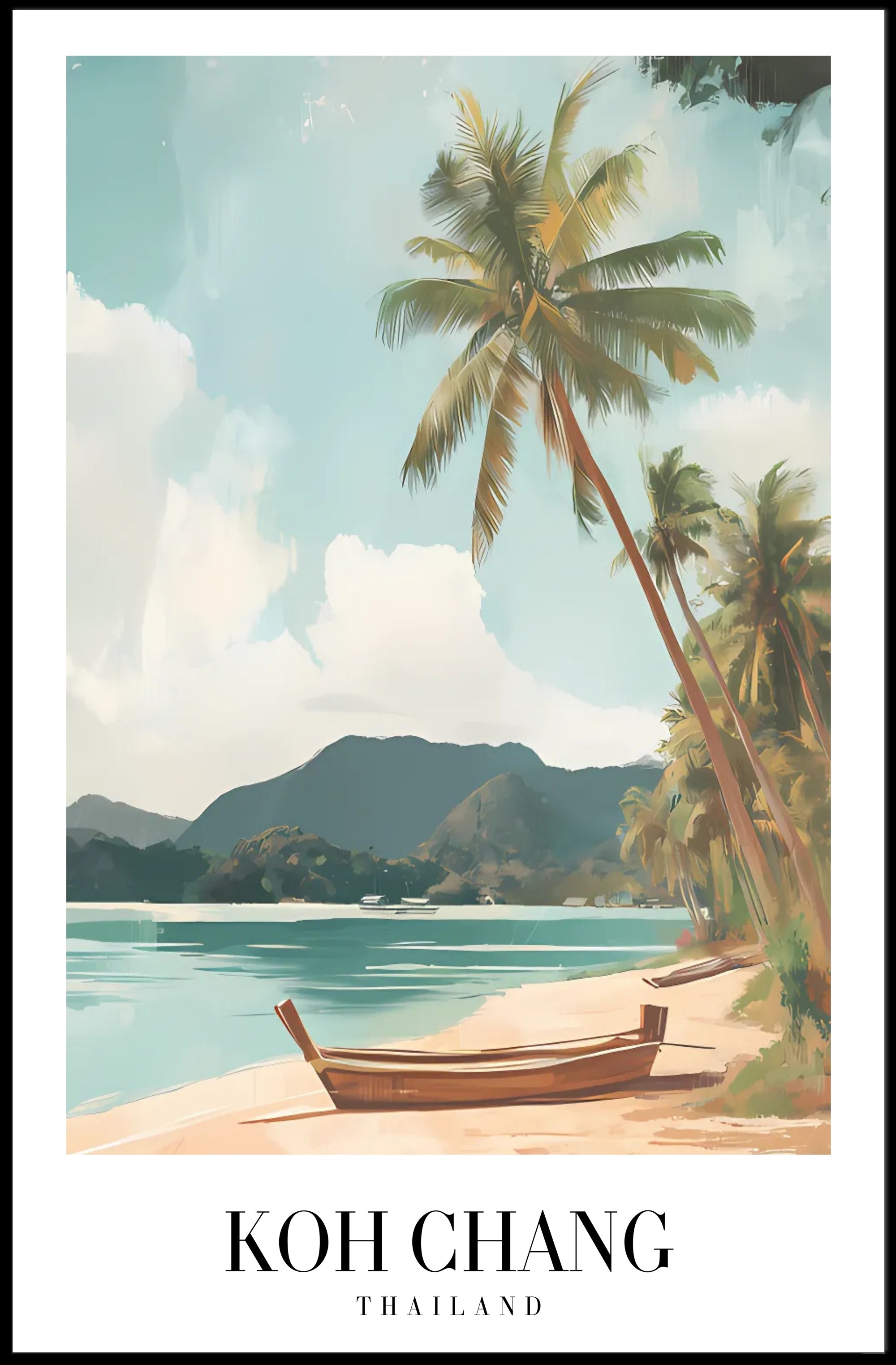 Koh Chang Vintage Travel Poster PosterGoat