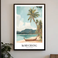 Koh Chang Vintage Travel Poster PosterGoat