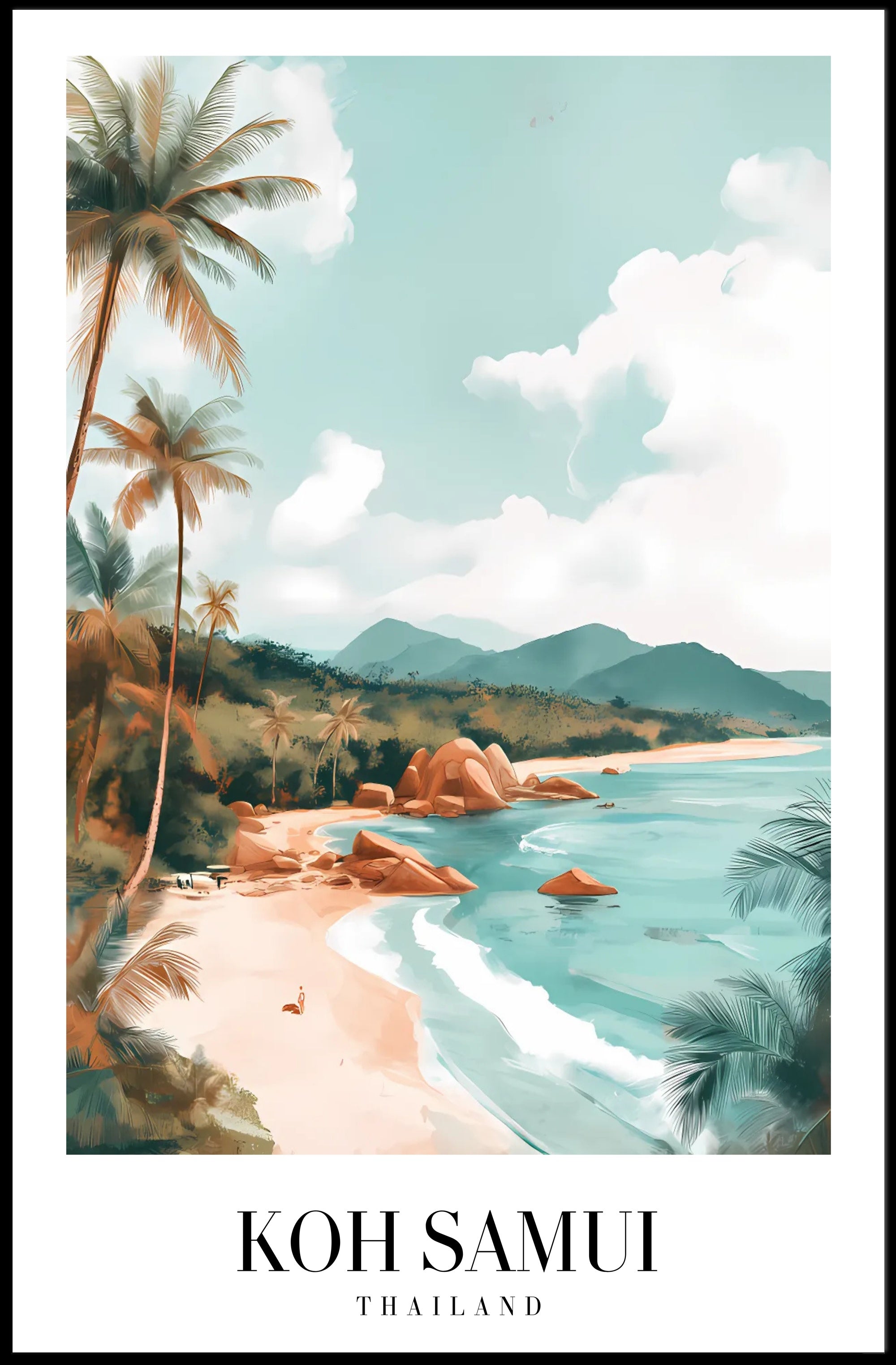 Koh Samui Scenic View Travel Poster PosterGoat
