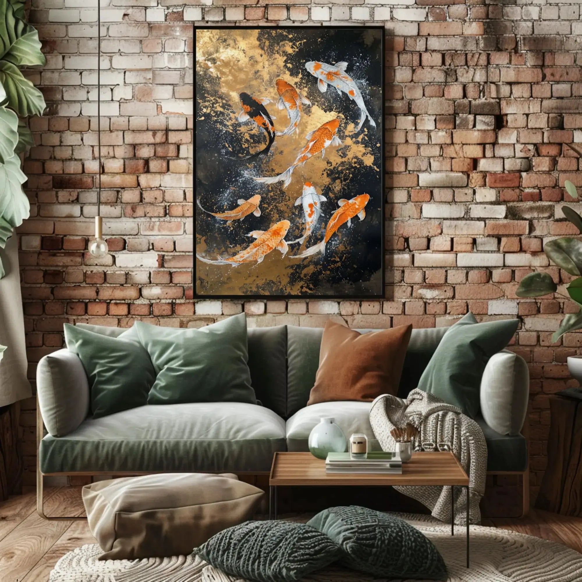 Koi Pond Serenity Artistic Animal Poster PosterGoat