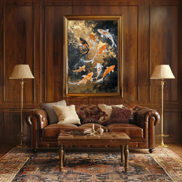 Koi Pond Serenity Artistic Animal Poster PosterGoat