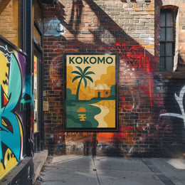 Kokomo Tropical Paradise Retro Travel Poster PosterGoat