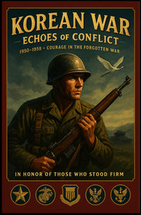 Korean War Echoes of Conflict Tribute Poster PosterGoat