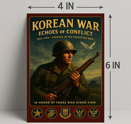 Korean War Echoes of Conflict Tribute Poster PosterGoat