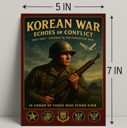 Korean War Echoes of Conflict Tribute Poster PosterGoat